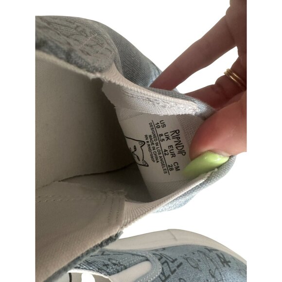 RIP N DIP Men's Slip On Marker Denim Sneakers Size 10 NEW NWOB - Picture 8 of 9